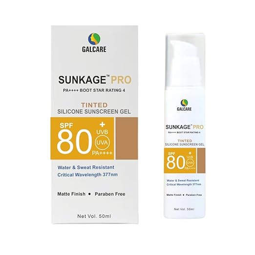 Sunkage Pro Tinted Silicone Sunscreen Gel SPF 80