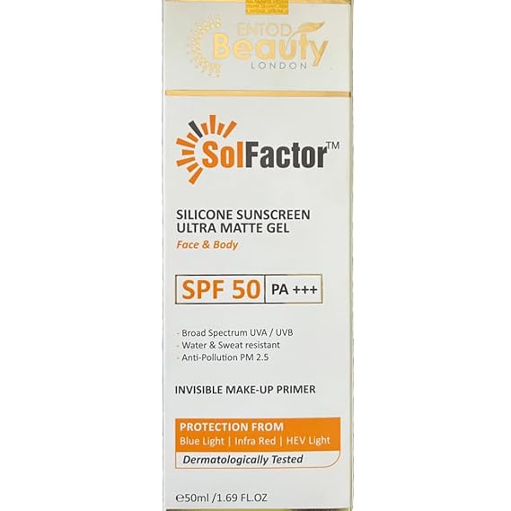 Solfactor Silicone sunscreen Ultra Matte Gel SPF-50 50ml