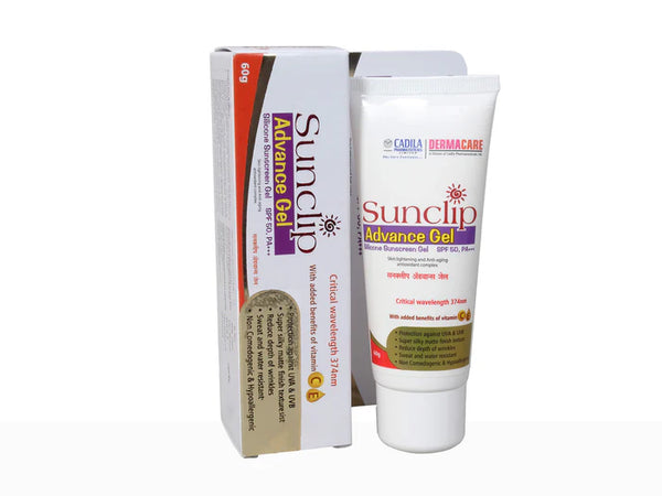 Sunclip Advance Silicone Sunscreen Gel SPF 50 PA+++ 60gm